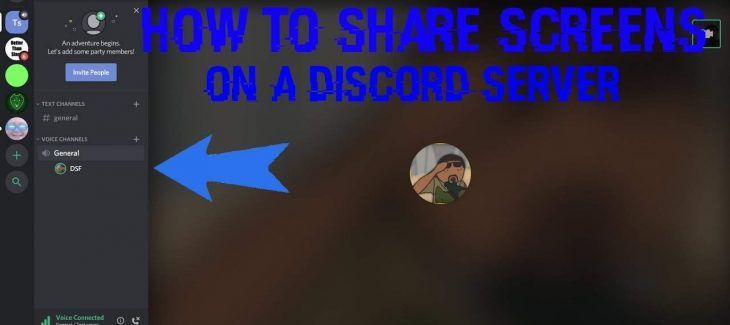 how to enable screen share on Discord Server