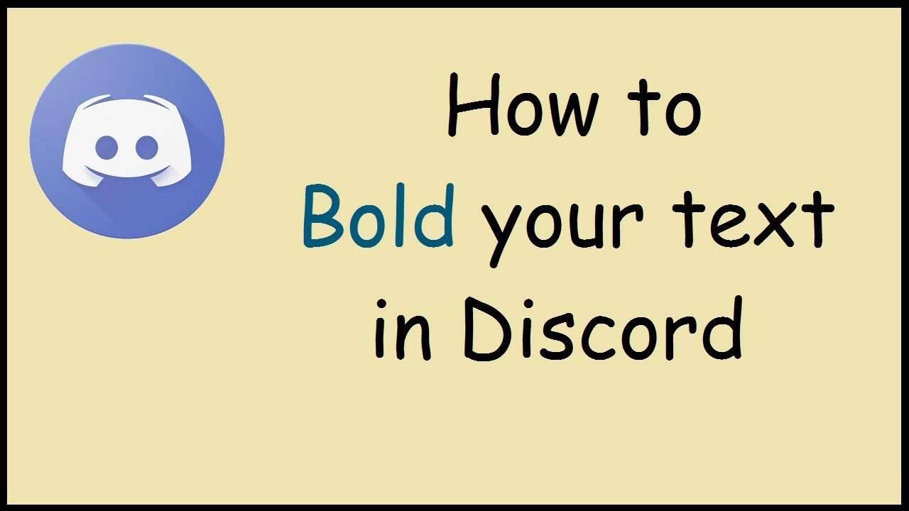 how to bold text in discord