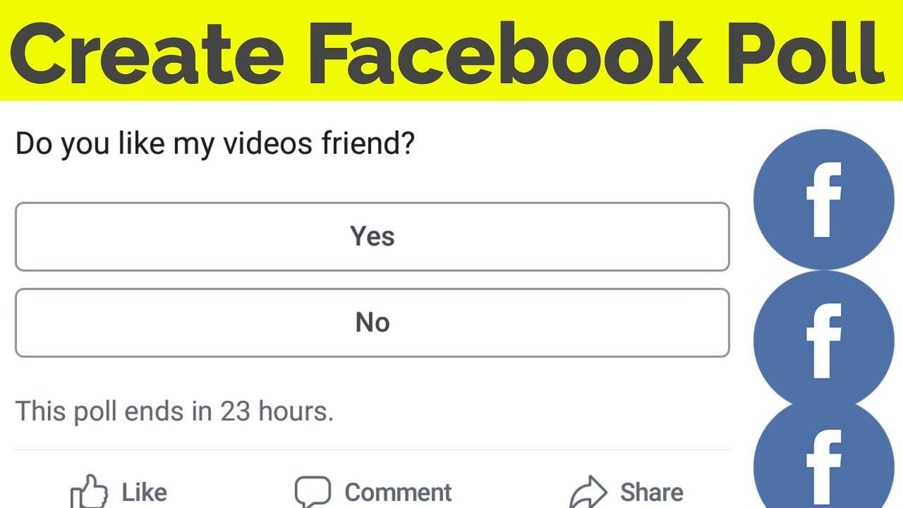 how to create a Poll on Facebook