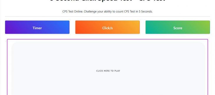 Best website to test your click speed