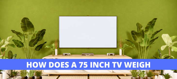 HOW DOES A 75 INCH TV WEIGH