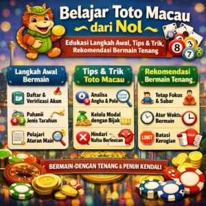 Belajar Toto Macau Dari Nol: Edukasi Langkah Awal, Tips Trik, Rekomendasi Bermain Tenang
