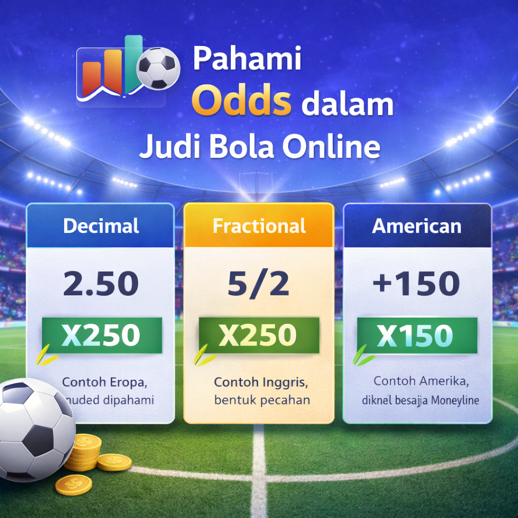 Pahami odds judi bola online: beda decimal/fractional, cara hitung peluang & potensi payout, baca handicap, dan hindari promo yang menyesatkan bijak!